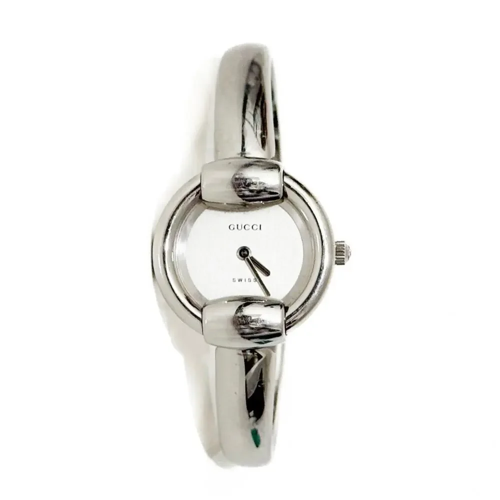 THIS ITEM HAS SOLD ELSEWHERE!!!! 🚨 Gucci 1400L Silver Quartz Watch - Picture 2 of 13